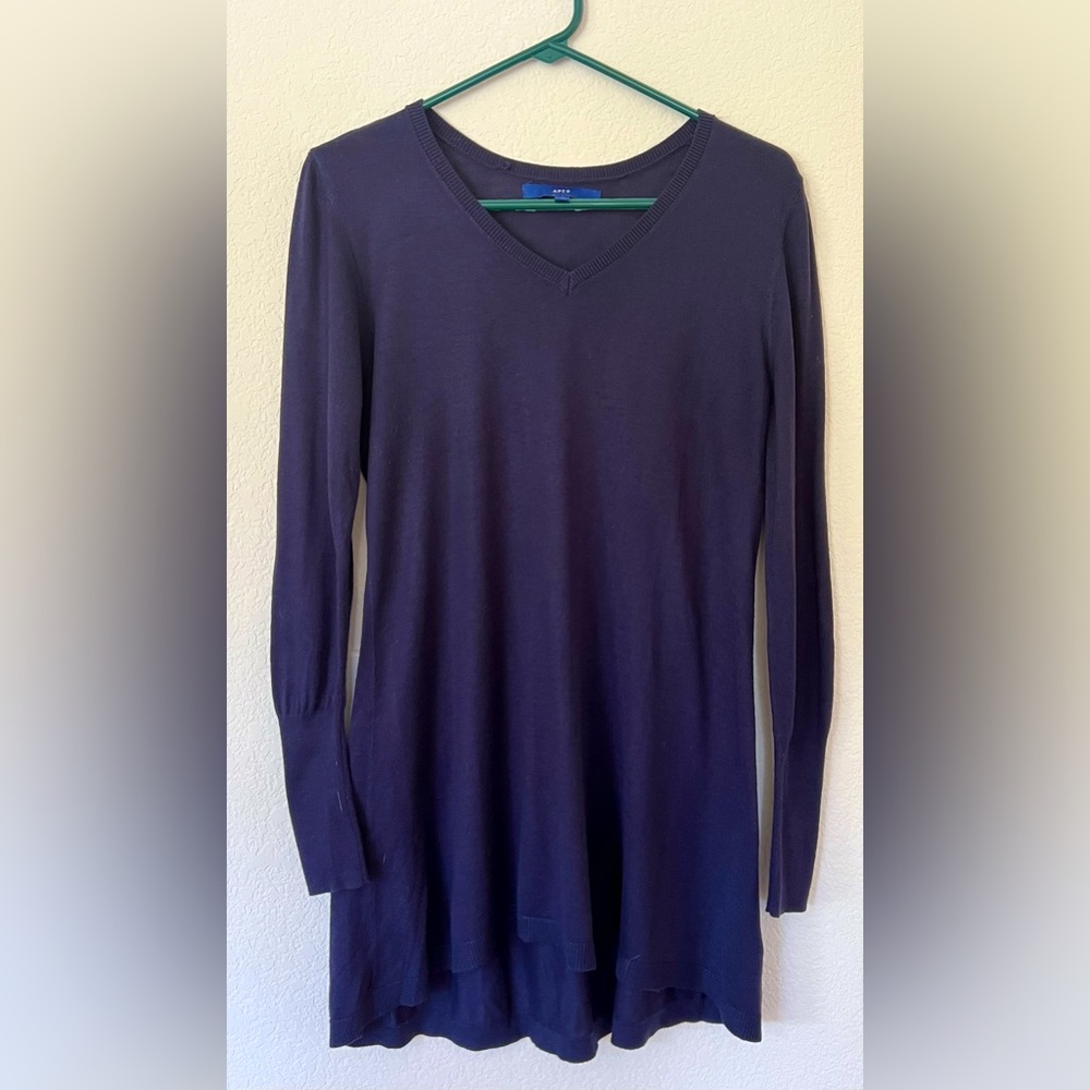 Navy blue sweater dress